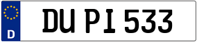 Truck License Plate